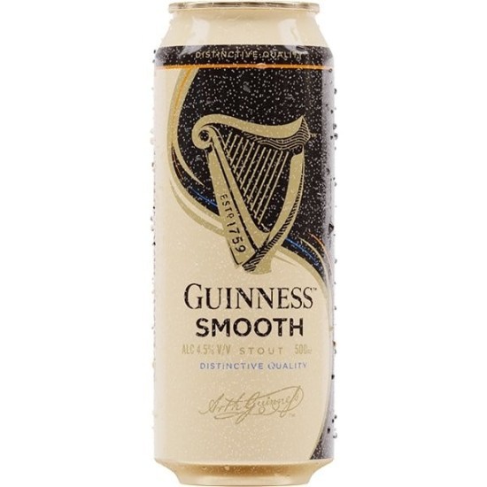 Guinness Smooth Can per 500ML can