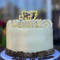 CAKE-Butter Cream Cake 9 Inches,3 Layers with desicatted coconut. Vanilla/Coconut/Orange/Pineapple/Lemon/Fruit Flavour. Available in 3Days after Ordering